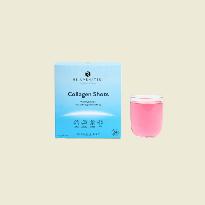 Collagen shots for beautiful skin with acai berries 10,000 mg per serving (24 individual sachets)