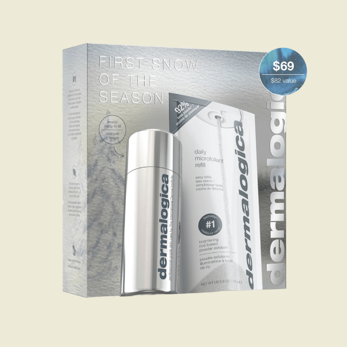Dermalogica Kit: First Snow of the Season (seasonal edition canister + refill)